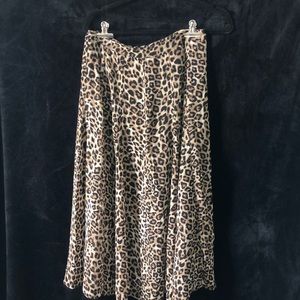 ✨✨SOLD✨✨Chico’s Leopard Print Circle Skirt